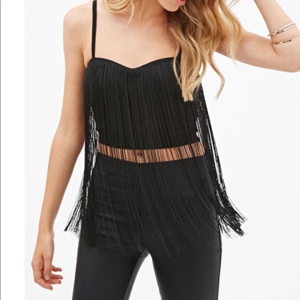 Fringe Crop Top Cami